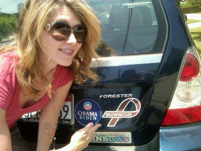 Jewel Staite Dear whoever's car this is You just rocked my saturday 